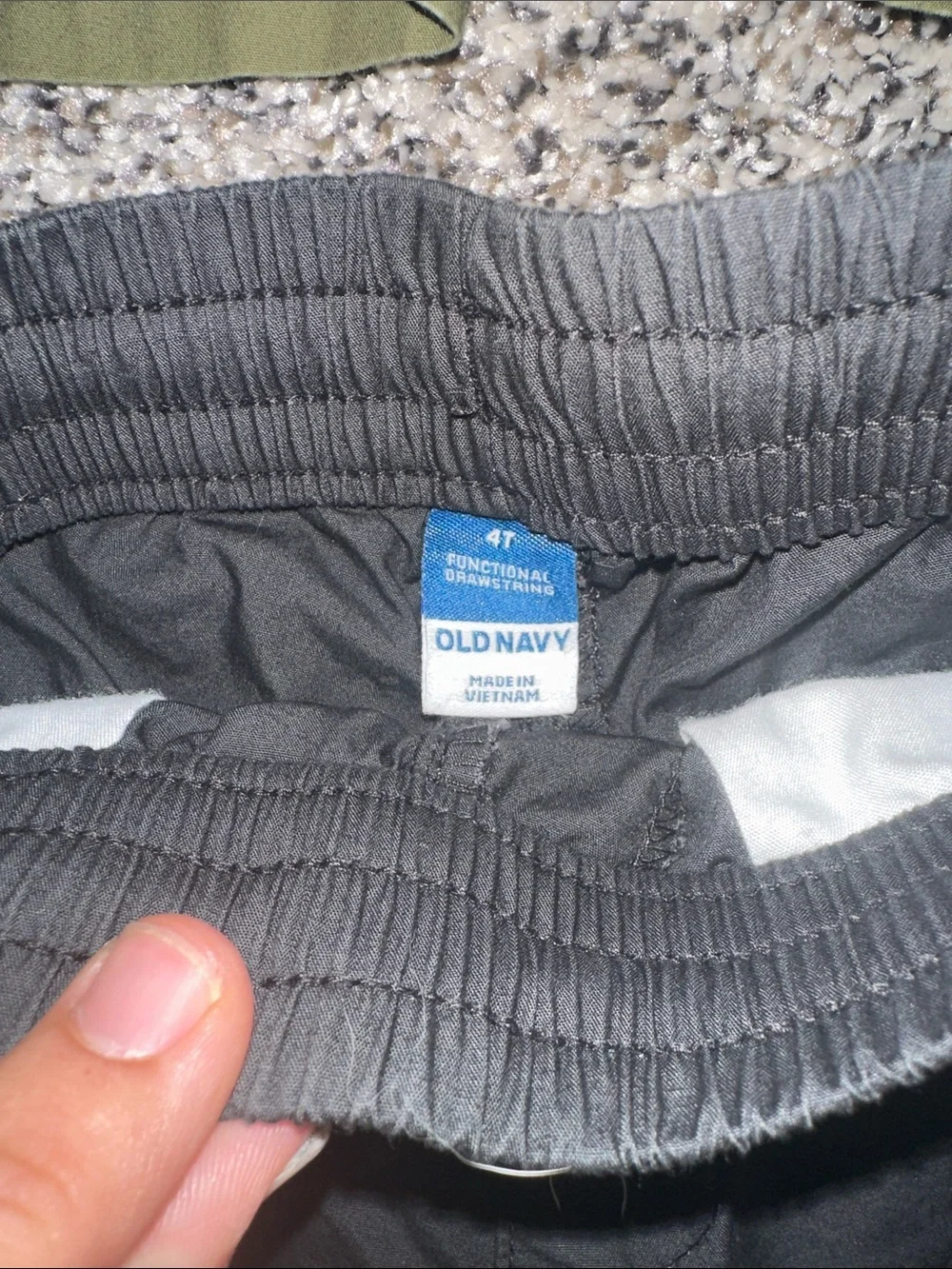 Bundle of Old Navy Olive, Black & Navy Pull-On Shorts Set